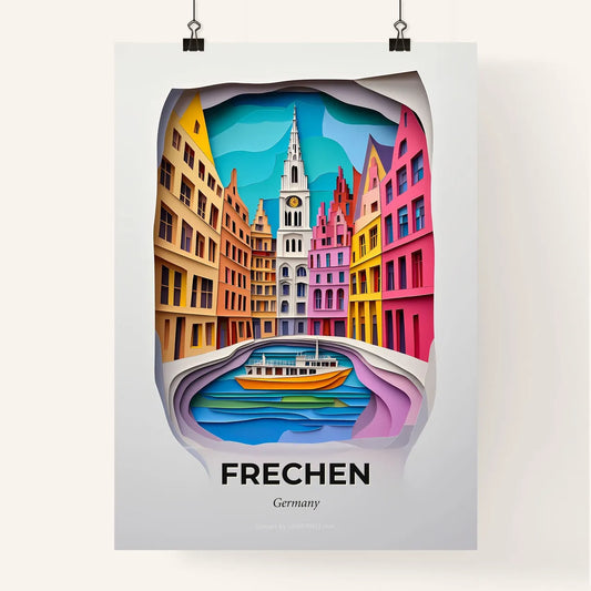 Vivid Frechen, Germany, Colorful Poster