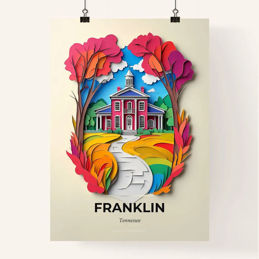 Vivid Franklin, Tennessee, Colorful Poster