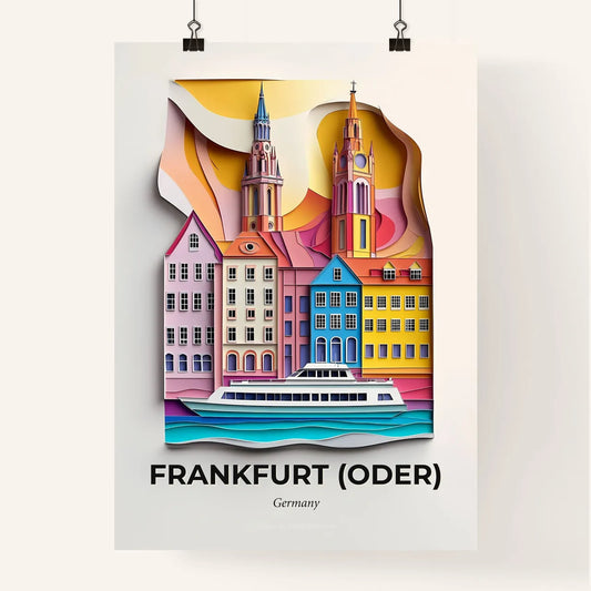 Vivid Frankfurt (Oder), Germany, Colorful Poster