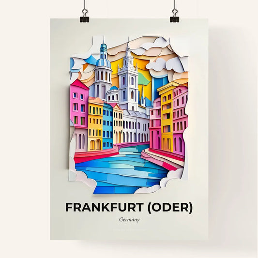 Vivid Frankfurt (Oder), Germany, Colorful Poster
