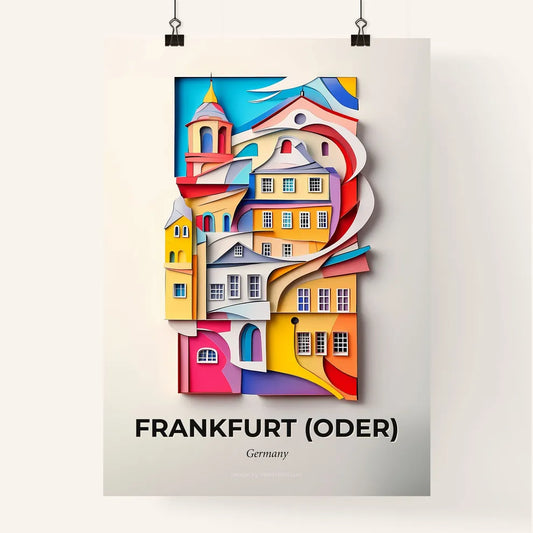 Vivid Frankfurt (Oder), Germany, Colorful Poster