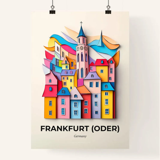 Vivid Frankfurt (Oder), Germany, Colorful Poster