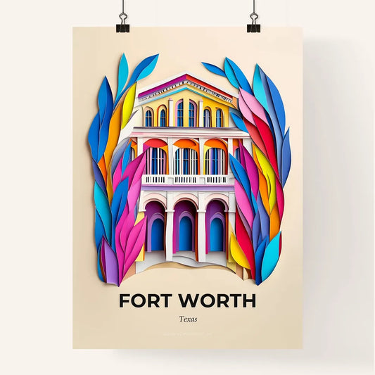 Vivid Fort Worth, Texas, Colorful Poster