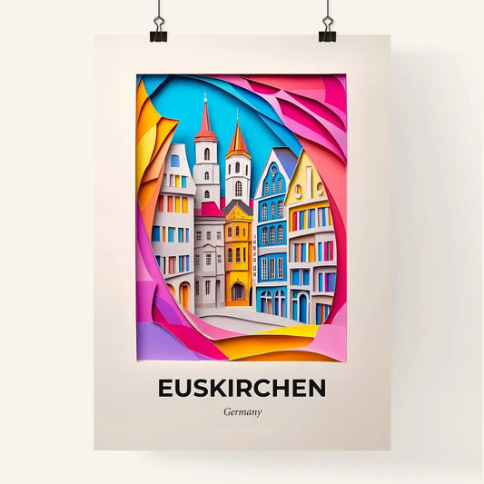 Vivid Euskirchen, Germany, Colorful Poster