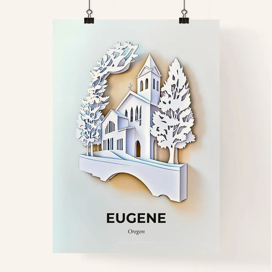Vivid Eugene, Oregon, Colorful Poster