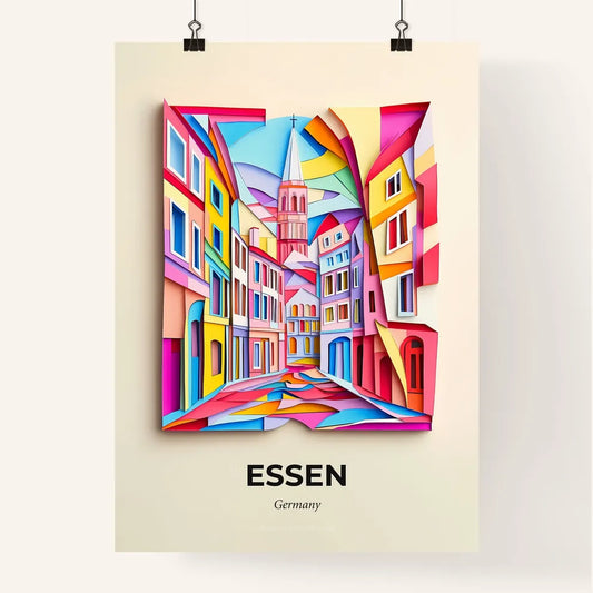 Vivid Essen, Germany, Colorful Poster