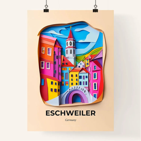 Vivid Eschweiler, Germany, Colorful Poster