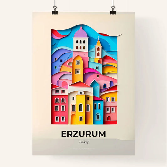 Vivid Erzurum, Turkey, Colorful Poster