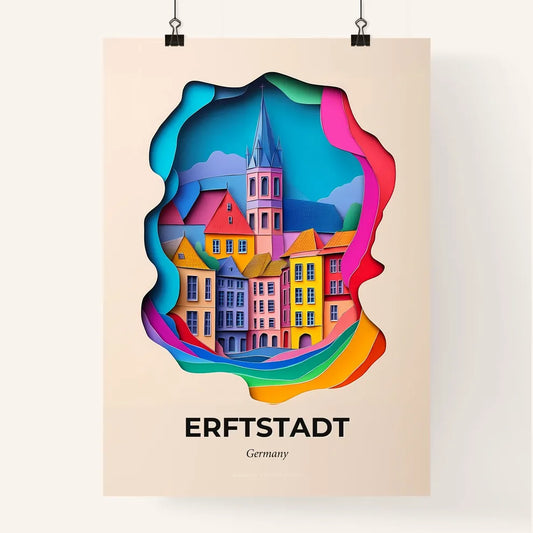 Vivid Erftstadt, Germany, Colorful Poster