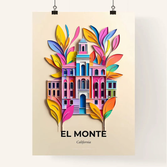 Vivid El Monte, California, Colorful Poster