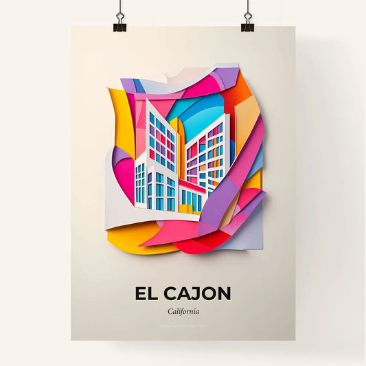Vivid El Cajon, California, Colorful Poster