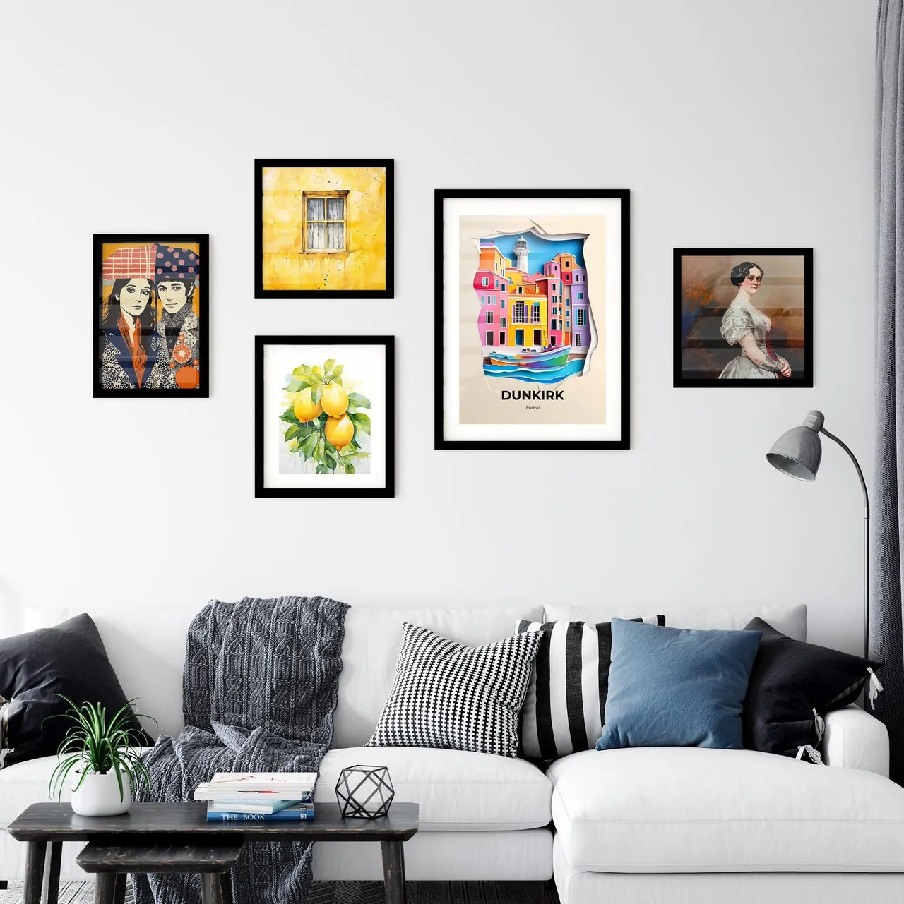 Vivid Dunkirk, France, Premium Framed Prints