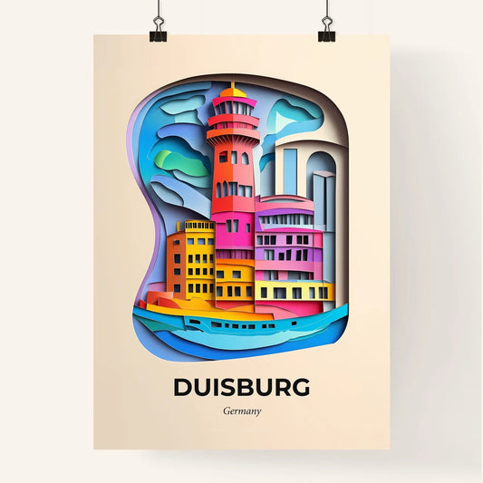 Vivid Duisburg, Germany, Colorful Poster