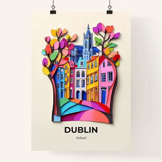 Vivid Dublin, Ireland, Colorful Poster