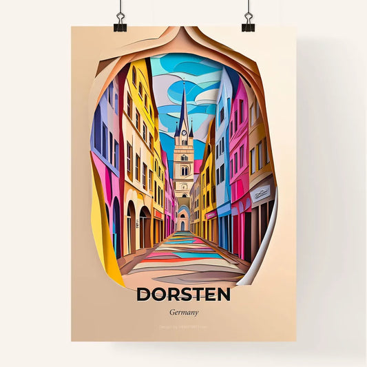 Vivid Dorsten, Germany, Colorful Poster