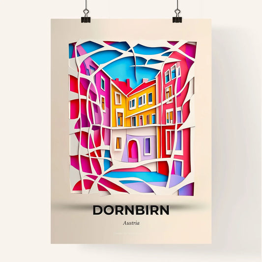 Vivid Dornbirn, Austria, Colorful Poster
