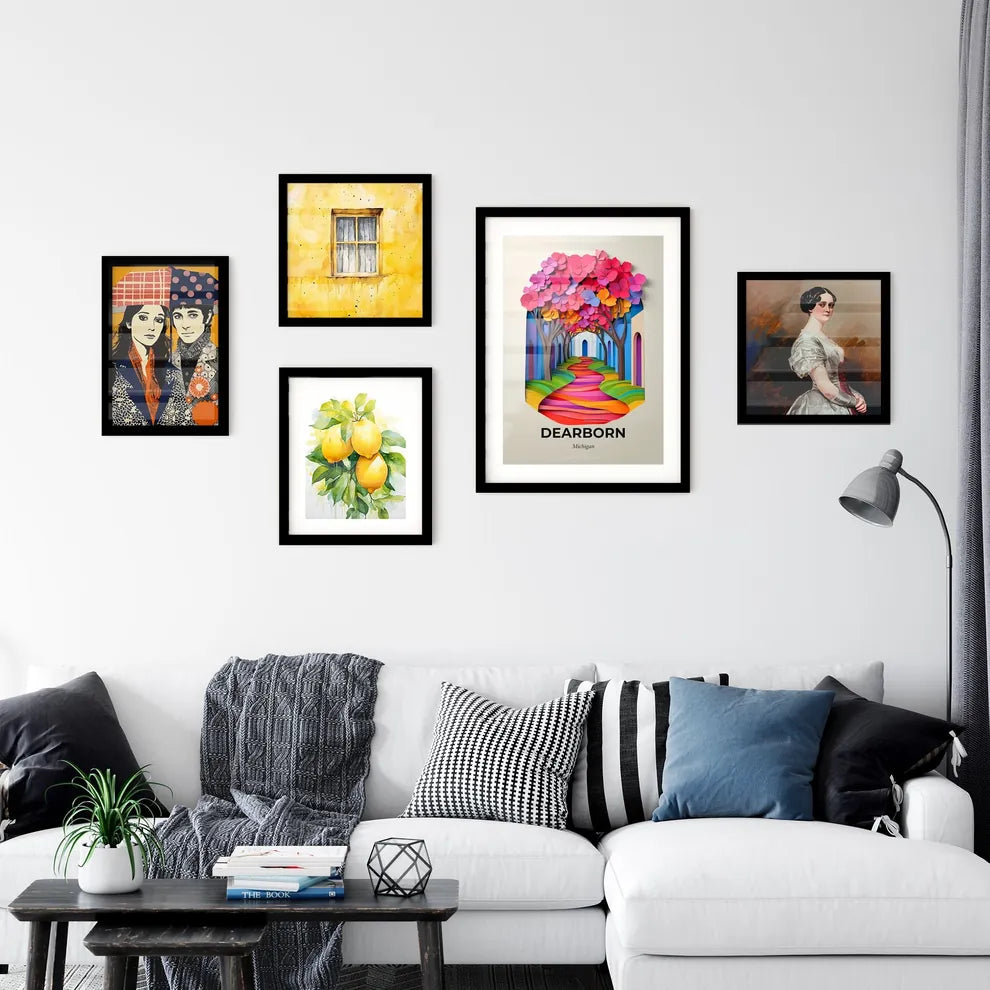 Vivid Dearborn, Michigan, Premium Framed Prints