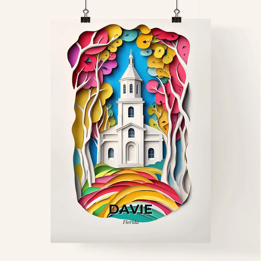 Vivid Davie, Florida, Colorful Poster