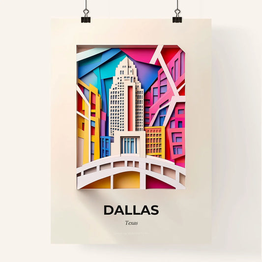 Vivid Dallas, Texas, Colorful Poster