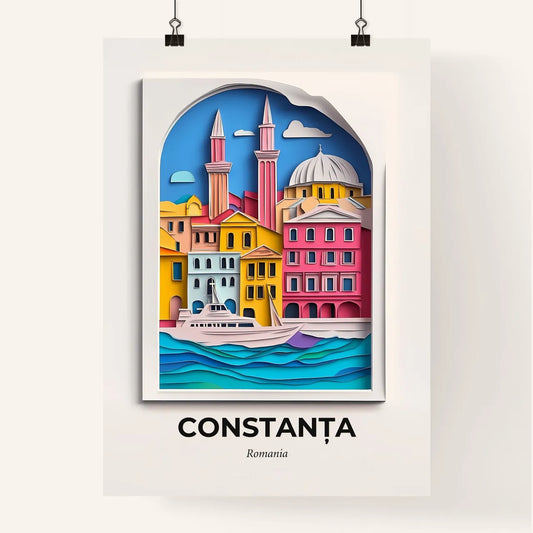 Vivid Constanța, Romania, Colorful Poster