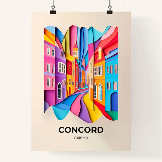 Vivid Concord, California, Colorful Poster