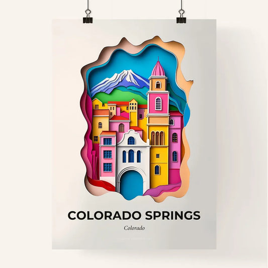 Vivid Colorado Springs, Colorado, Colorful Poster