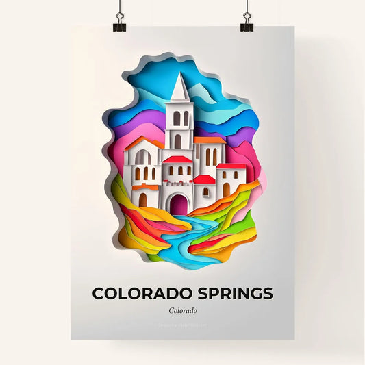 Vivid Colorado Springs, Colorado, Colorful Poster