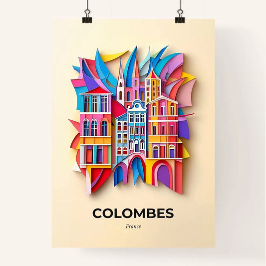 Vivid Colombes, France, Colorful Poster