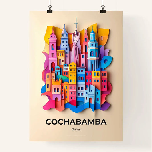 Vivid Cochabamba, Bolivia, Colorful Poster