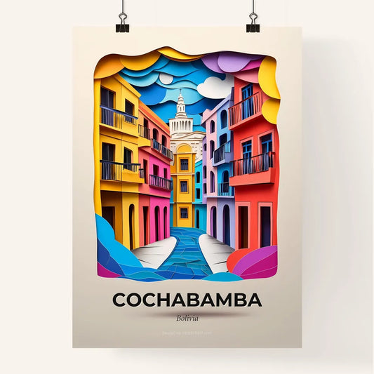 Vivid Cochabamba, Bolivia, Colorful Poster