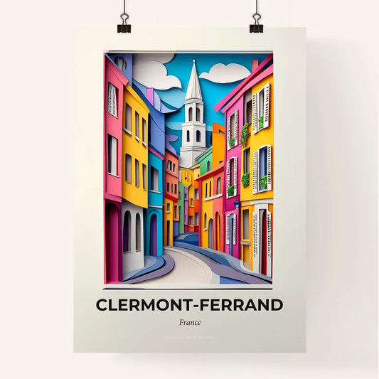 Vivid Clermon, Colorful Poster