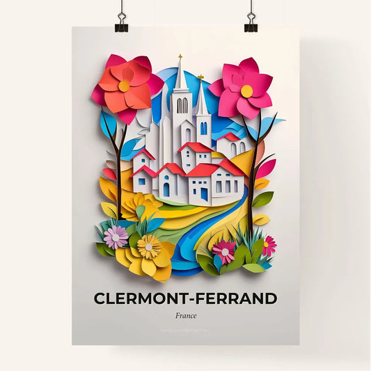 Vivid Clermon, Colorful Poster