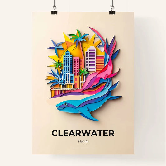 Vivid Clearwater, Florida, Colorful Poster