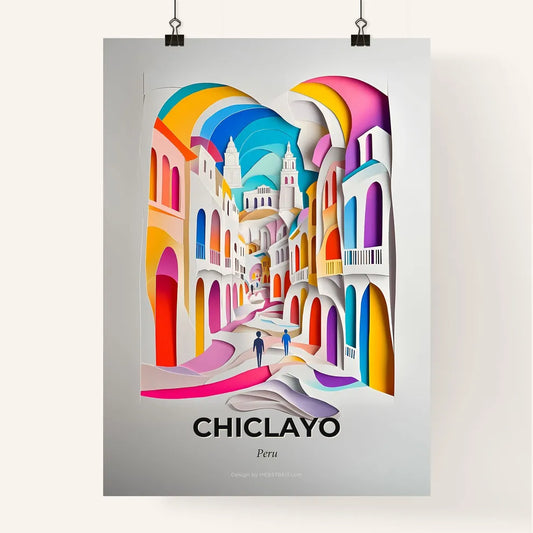 Vivid Chiclayo, Peru, Colorful Poster