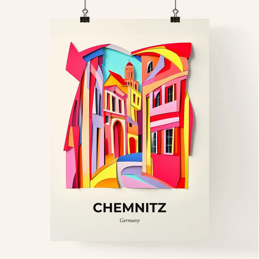 Vivid Chemnitz, Germany, Colorful Poster