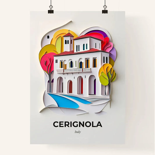 Vivid Cerignola, Italy, Colorful Poster
