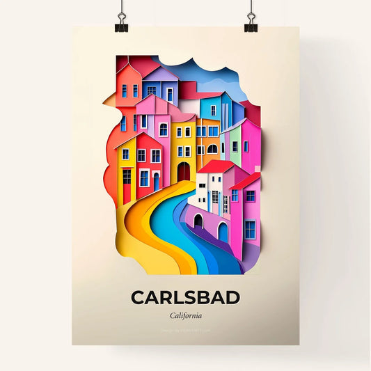 Vivid Carlsbad, California, Colorful Poster