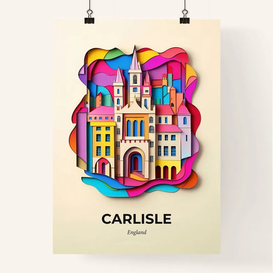Vivid Carlisle, England, Colorful Poster