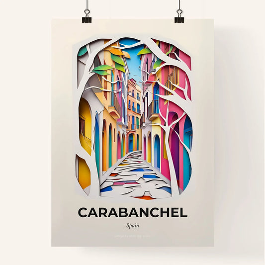Vivid Carabanchel, Spain, Colorful Poster