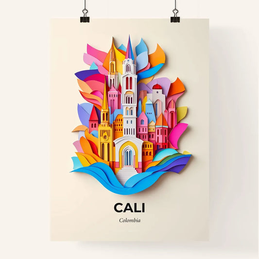 Vivid Cali, Colombia, Colorful Poster