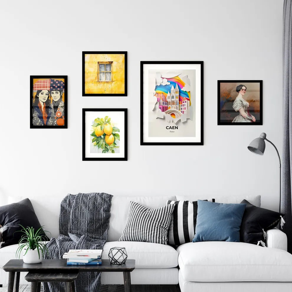 Vivid Caen, France, Premium Framed Prints