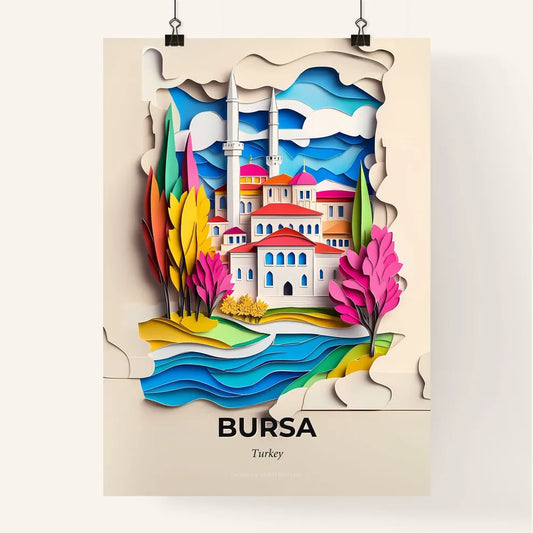 Vivid Bursa, Turkey, Colorful Poster