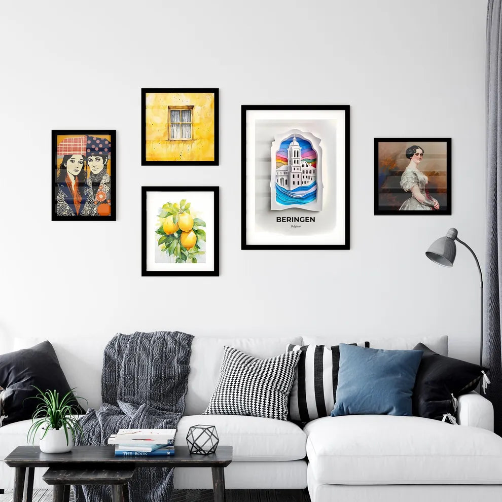 Vivid Beringen, Belgium, Premium Framed Prints