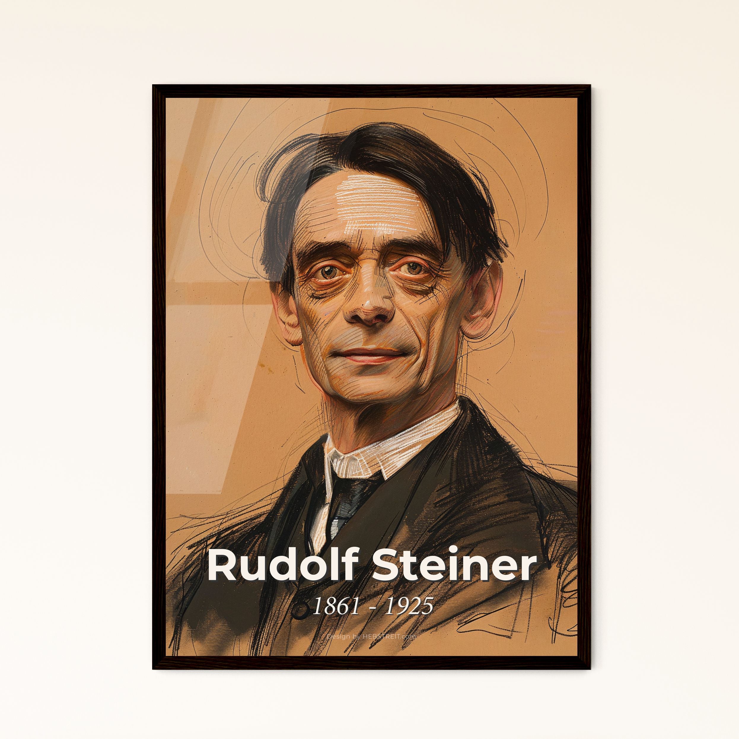 Rudolf Steiner Framed Print – HEBSTREIT