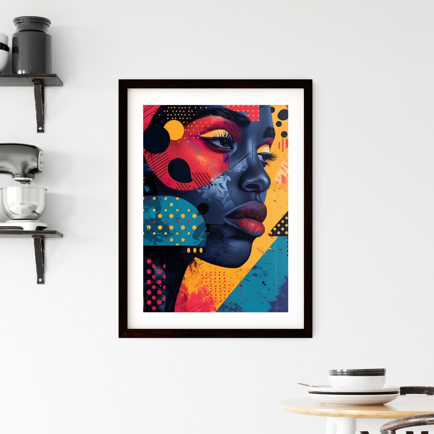 Vibrant African Urban Art: Abstract Human Forms, Patterns & Pastel Colors - Striking Modern Painting Default Title