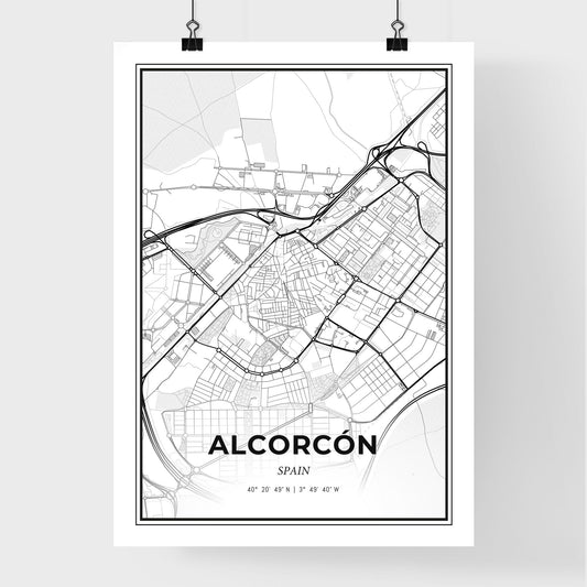 Alcorcón Spain - Premium City Map Poster