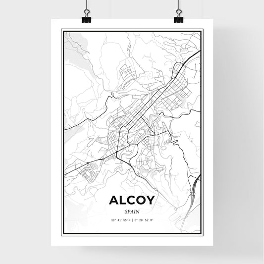 Alcoy Spain - Premium City Map Poster