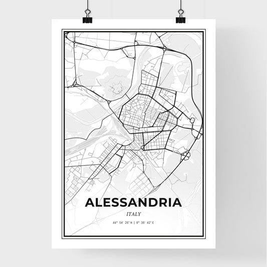 Alessandria Italy - Premium City Map Poster