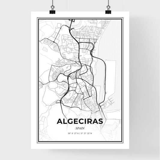 Algeciras Spain - Premium City Map Poster