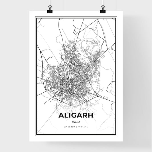 Aligarh India - Premium City Map Poster